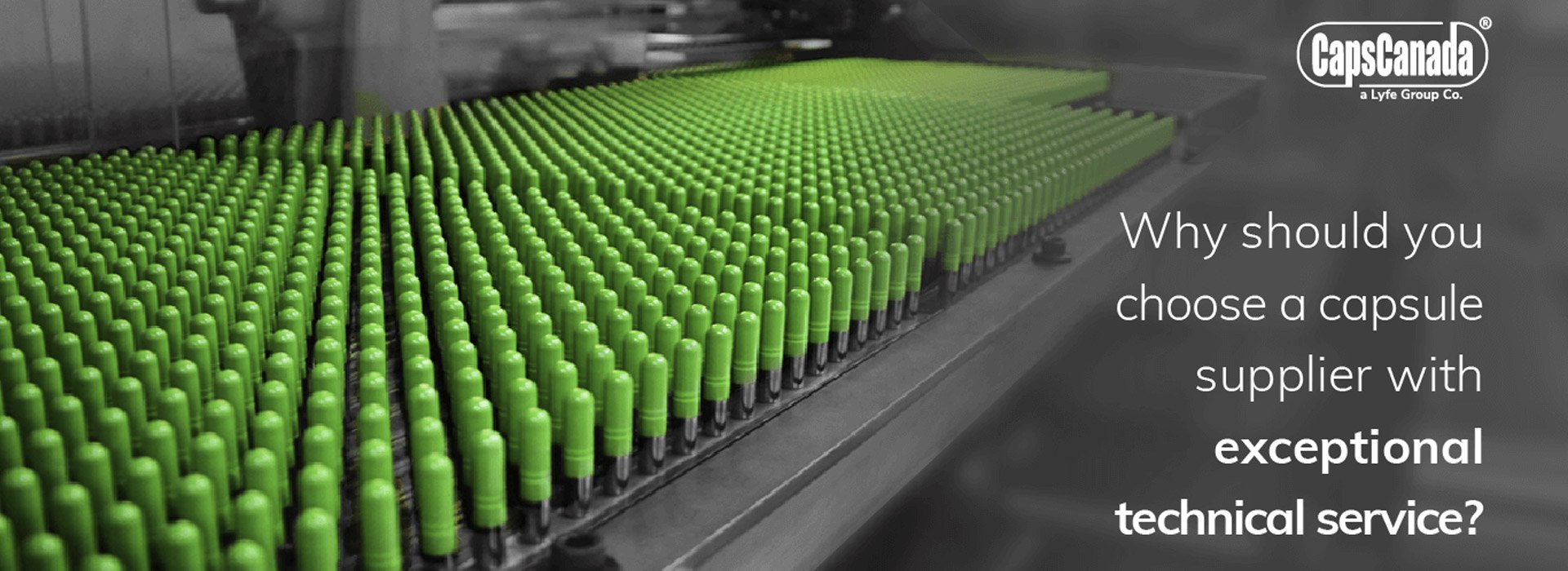 Why should a capsule manufacturer choose a supplier with exceptional technical service?