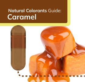 Natural dye caramel empty capsules
