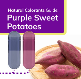 Natural dye purple sweet potatoes for capsules