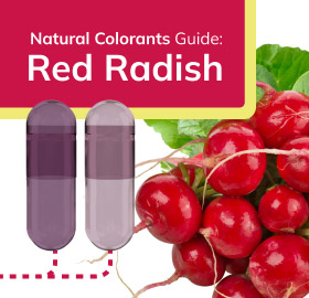 Red Radish Natural colorants for empty capsules