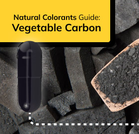 Vegetable carbon: Natural colorants for empty capsules